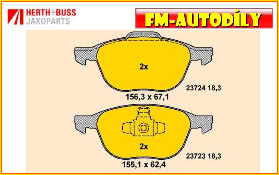 Brzdové destičky 0003 HERTH BUSS